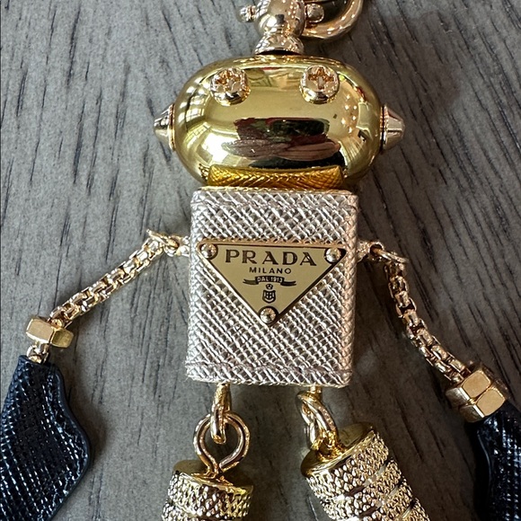 Prada Robot Saffiano Leather Keychain Charm - Picture 3 of 7